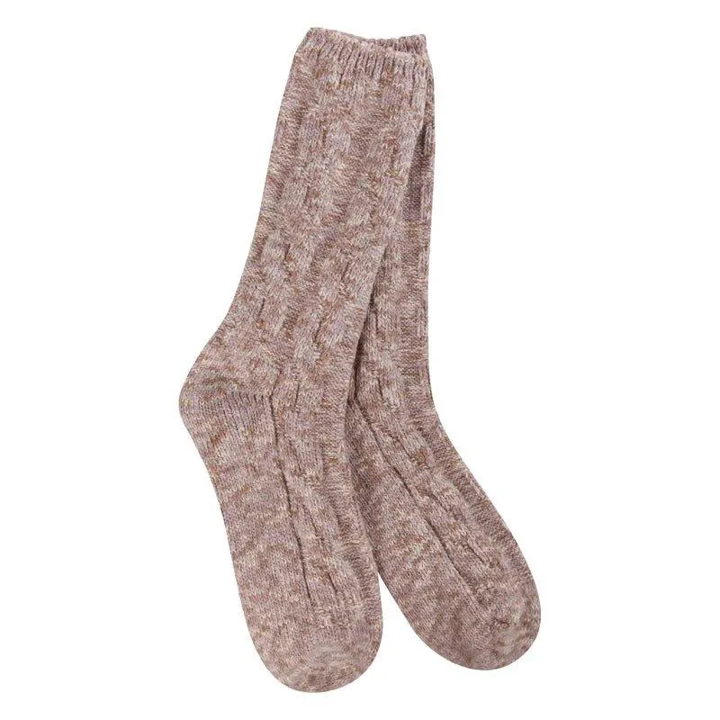 World's Softest Ragg Cable Crew Socks