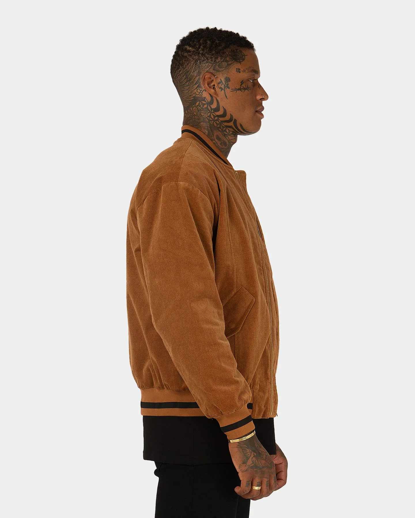 XXIII Vlad Cord Bomber Jacket Tan