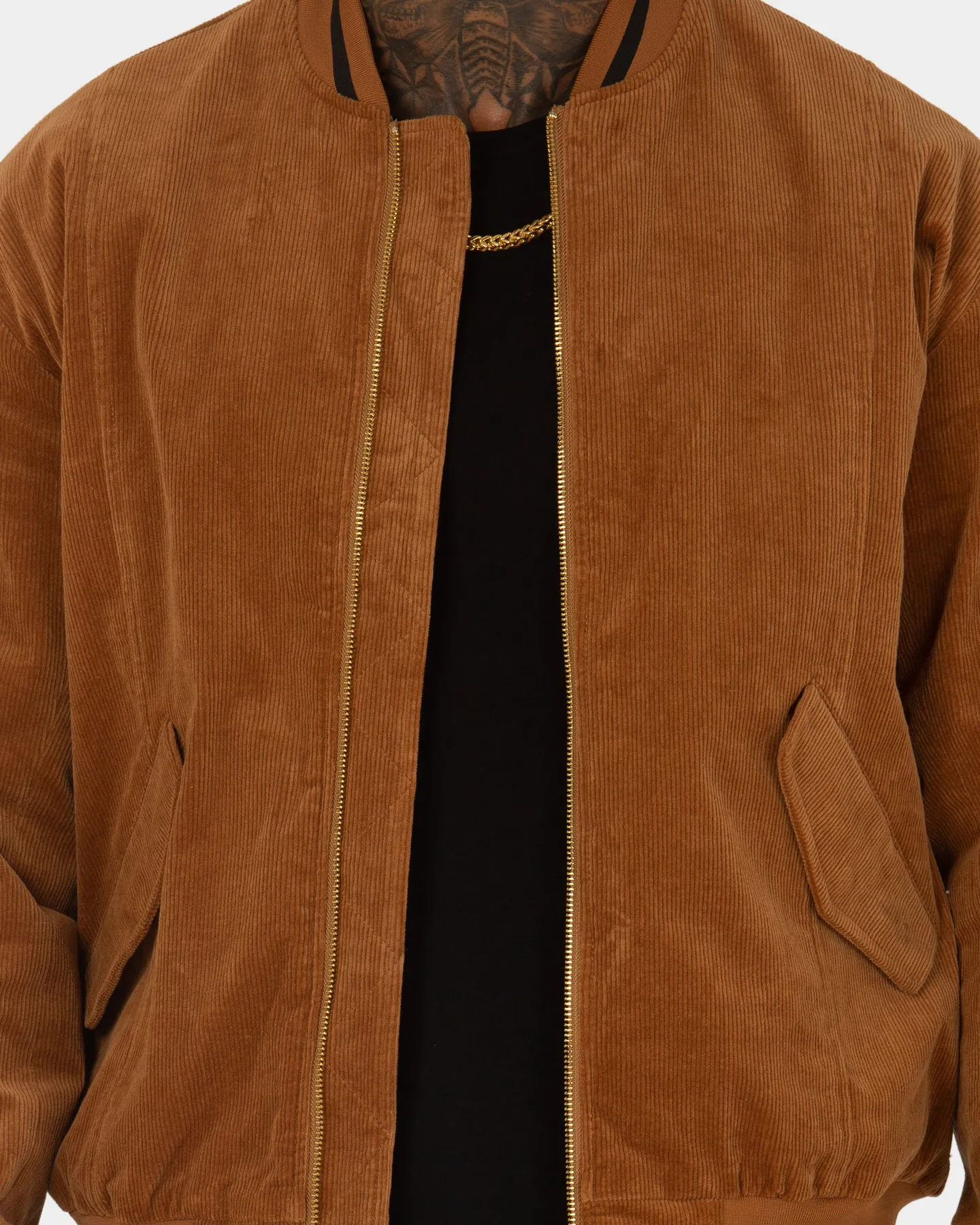 XXIII Vlad Cord Bomber Jacket Tan