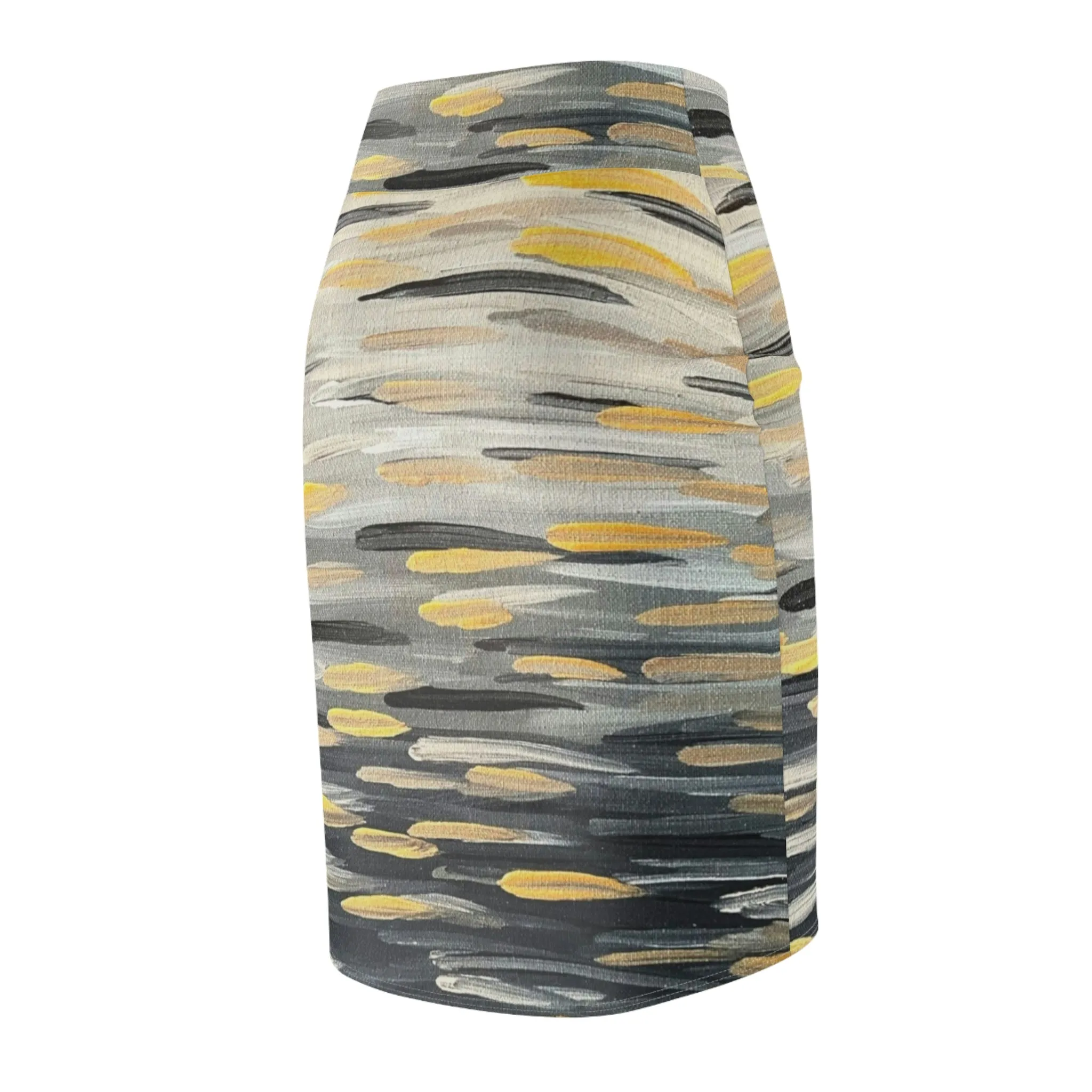 “Zebra Brushstrokes”   Women's Pencil Skirt