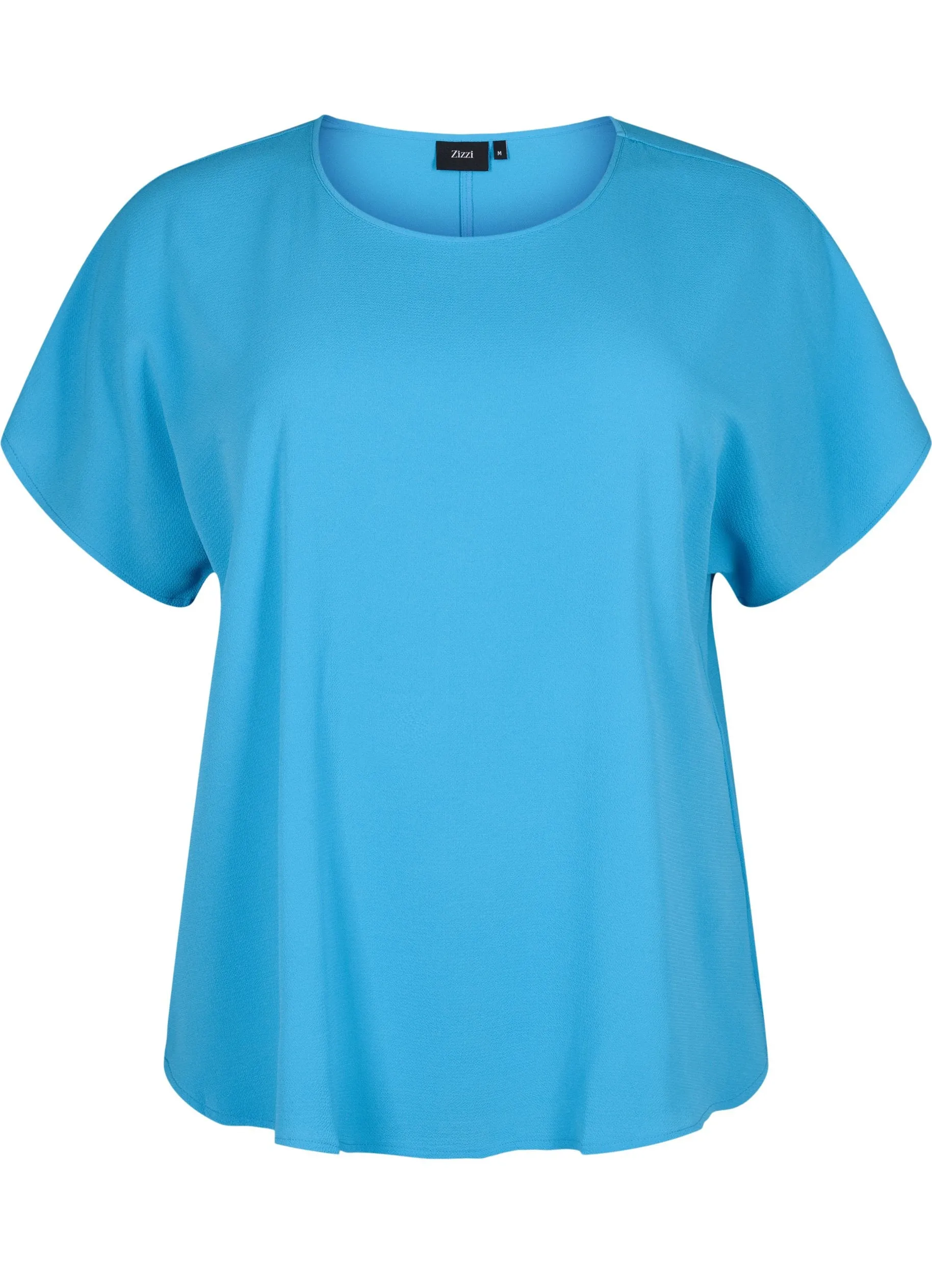 Zizzi Vanni Top in Azure Blue